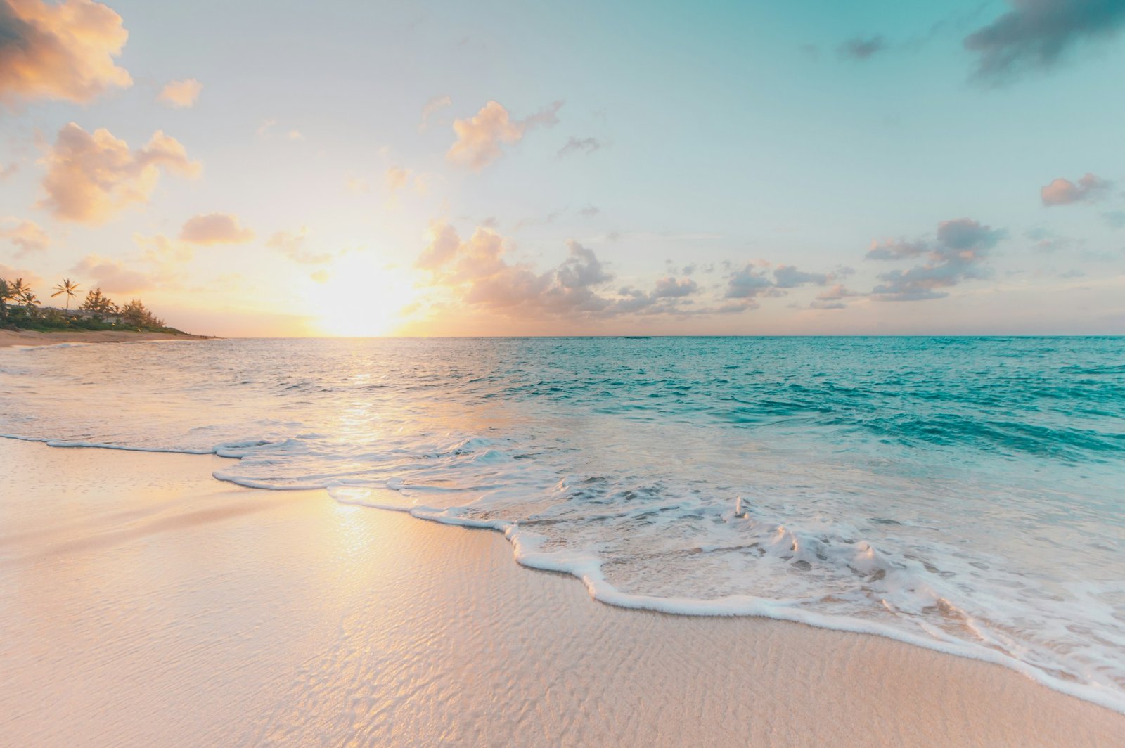 Calm sea at sunrise
